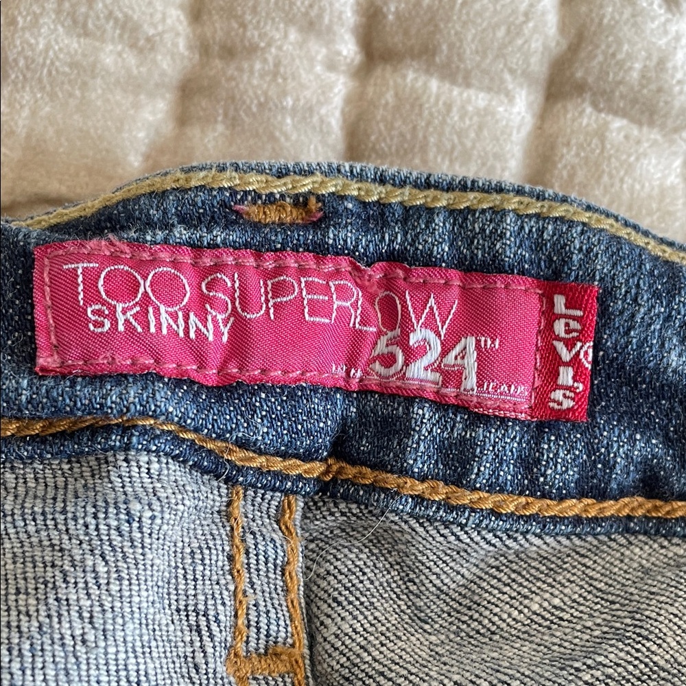 Levi's 524 Dark Blue Skinny Jeans - Picture 2 of 4